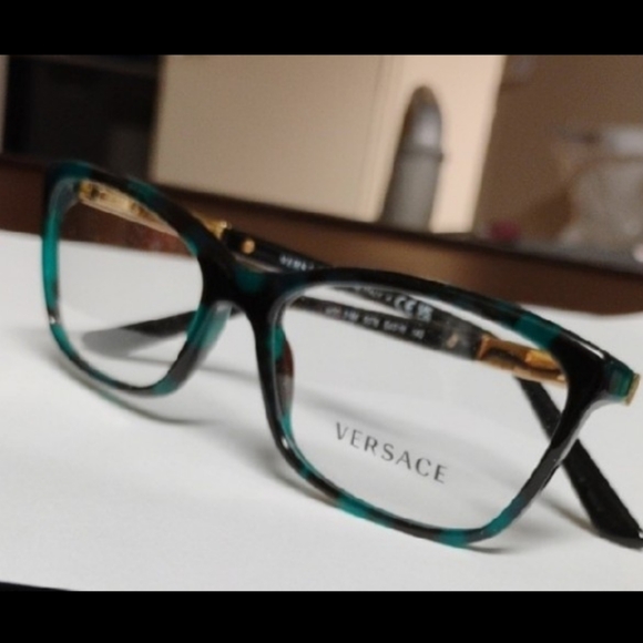Versace Accessories - Versace Green Havana Frames
